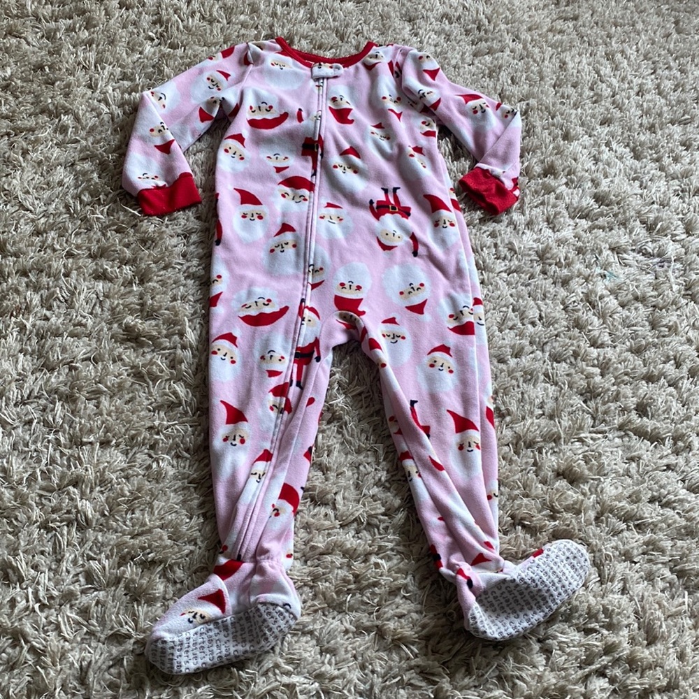 Toddler Carter’s Fleece Santa Pajamas